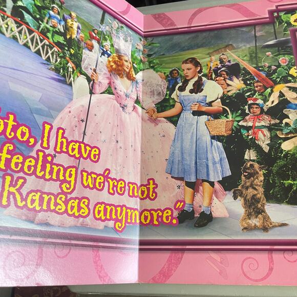 The Wizard Of Oz RARE Large Story Book by Warner Bros "Relive The Dream" 23x15" - Picture 4 of 6
